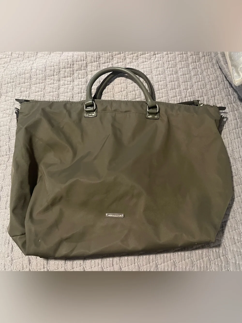 Rebecca Minkoff SOLSTICE NYLON MOTT TOTE - Olive Green